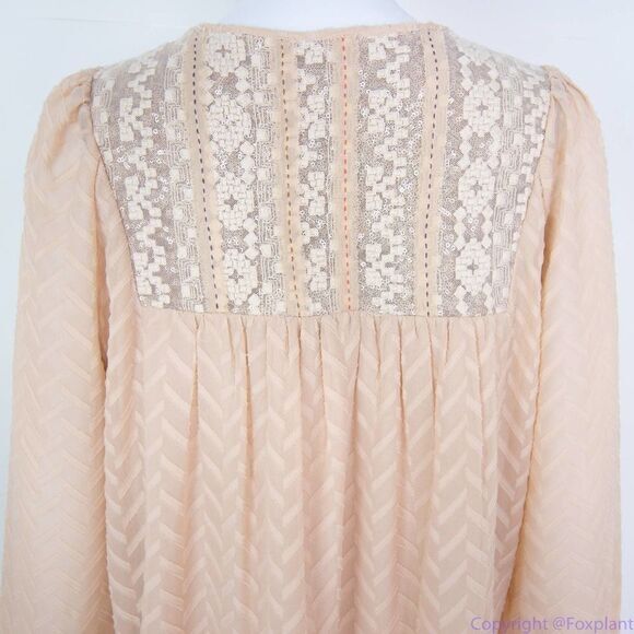 Anthropologie One September Anwen Peasant Shift Baby Doll Dress, size M - Picture 7 of 16